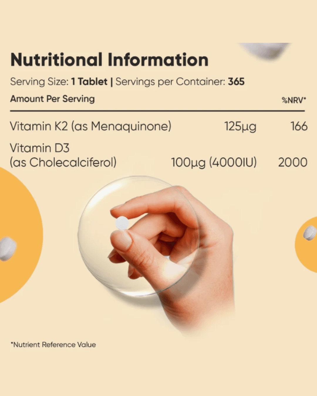 Vitamin D3 K2 MK-7 Supplement – Bones & Heart Health thumbnail 5