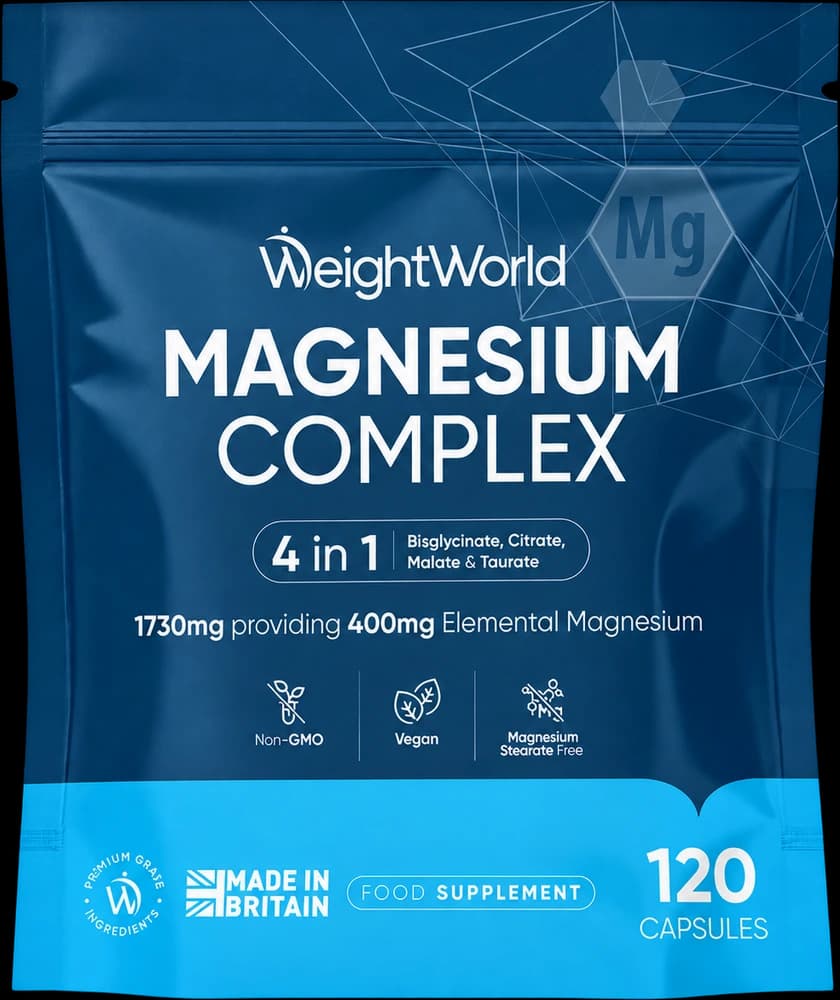 Sachet bleu WeightWorld Magnésium complexe, 120 gélules