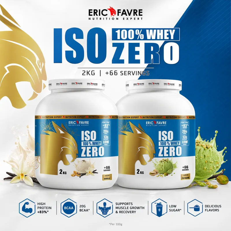 ISO ZERO 100% WHEY ERIC FAVRE PISTACHIO - 2KG — image 2