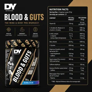 Blood and Guts Pre-workout - Dorian Yates thumbnail 3