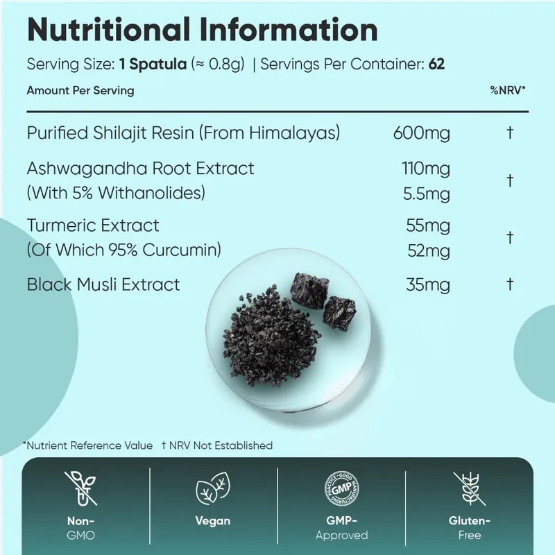 Résine de Shilajit avec Ashwagandha 50 g | WeightWorld — image 2