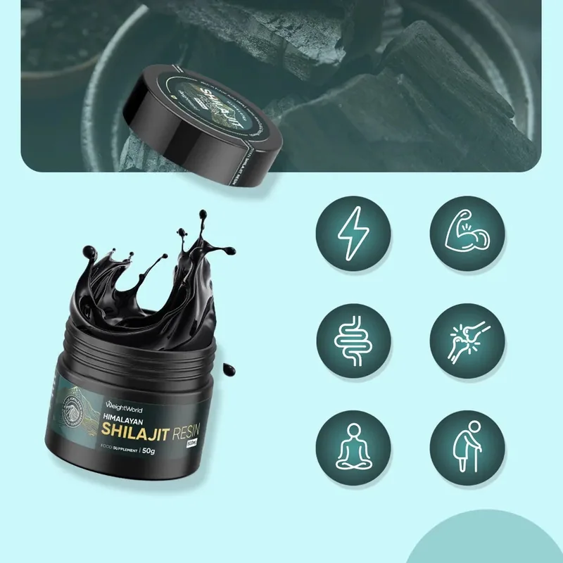 Résine de Shilajit avec Ashwagandha 50 g | WeightWorld — image 6