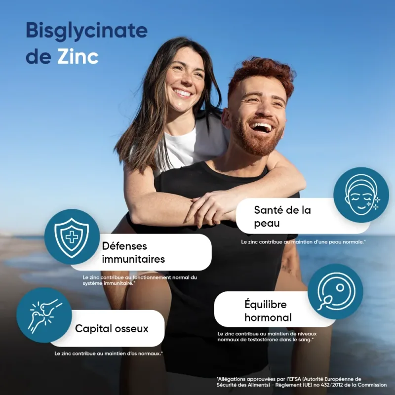 Zinc Bisglycinate 25 mg – 400 comprimés | WeightWorld — image 3
