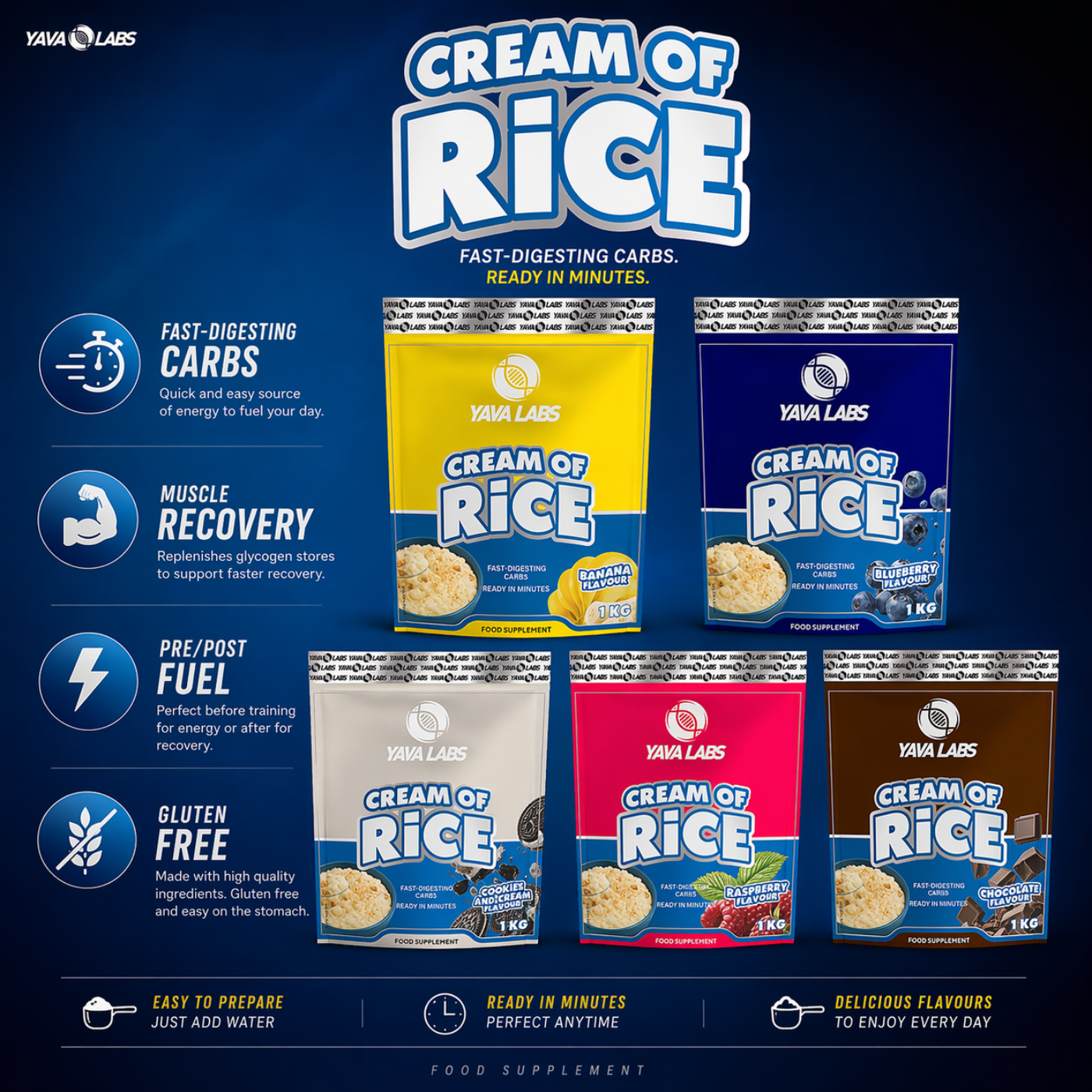 Banana Flavour Cream Of Rice Yava Labs — image 2