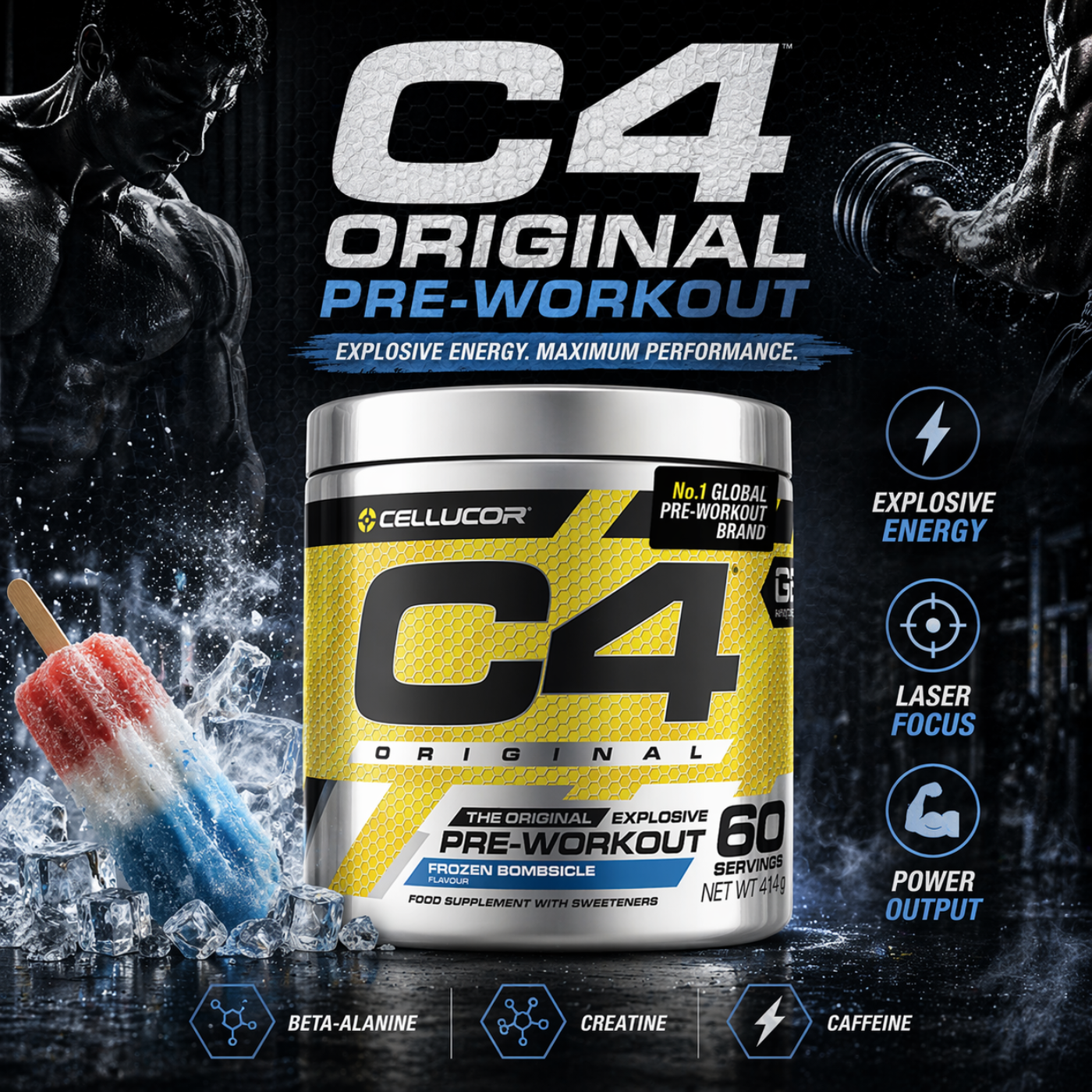 Frozen Bombsicle C4 Gold Cellucor — image 2