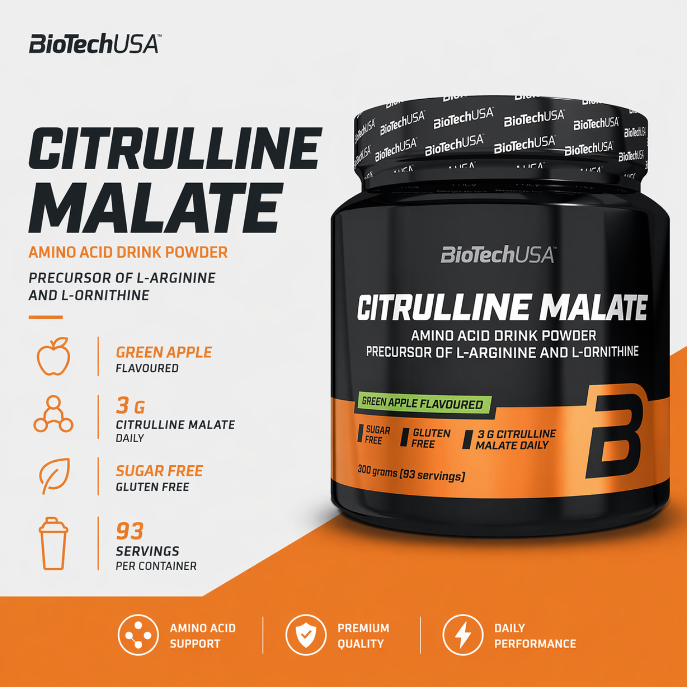 Green Apple Citrulline Malate Biotechusa — image 2
