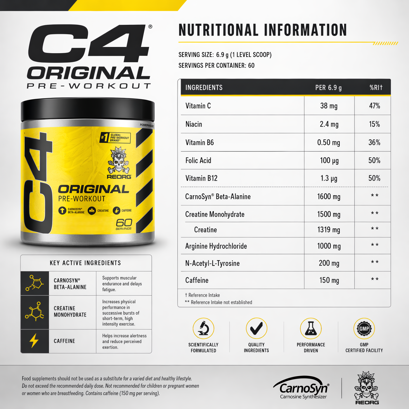 Pineapple Head C4 Gold Cellucor — image 3