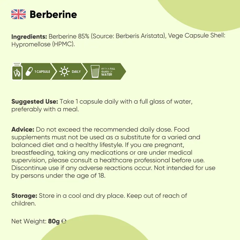 Berbérine 500 mg — 120 gélules | WeightWorld — image 4
