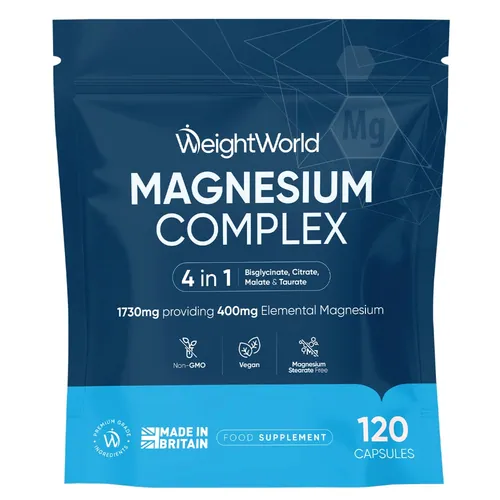 Magnésium complexe 4 en 1 — sachet de 120 gélules | WeightWorld