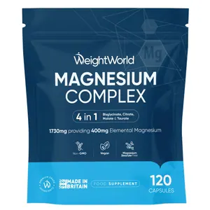 Magnésium complexe 4 en 1 — sachet de 120 gélules | WeightWorld