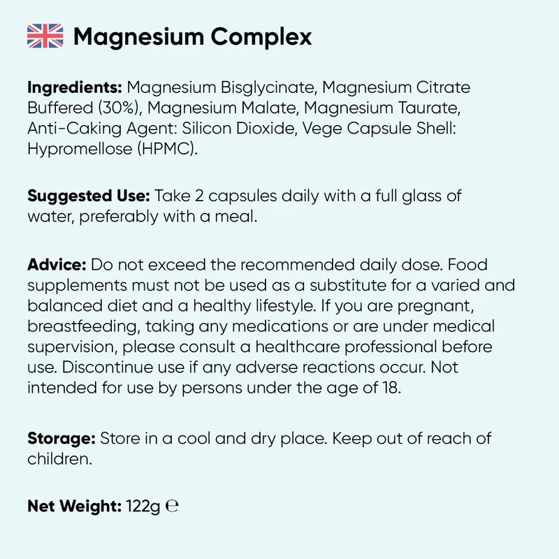 Magnésium complexe 4 en 1 — sachet de 120 gélules | WeightWorld — image 4
