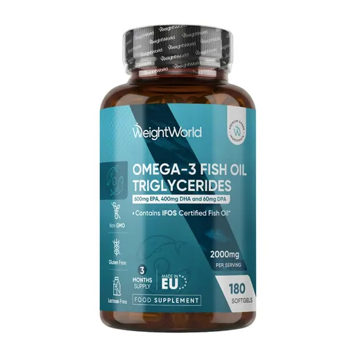 Oméga-3 triglycérides — 180 capsules molles | WeightWorld