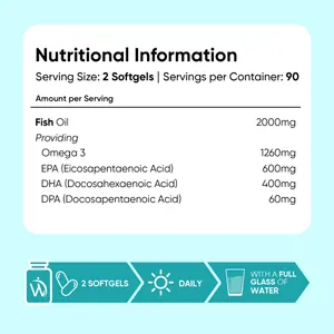 Oméga-3 triglycérides — 180 capsules molles | WeightWorld thumbnail 3