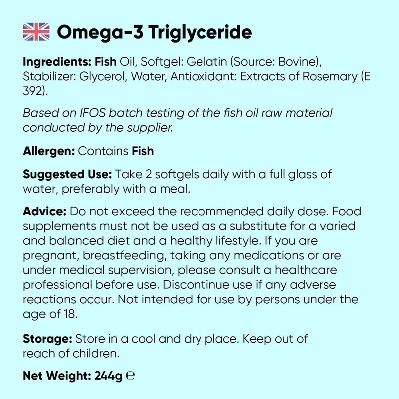 Oméga-3 triglycérides — 180 capsules molles | WeightWorld — image 4