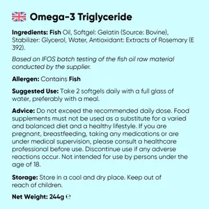 Oméga-3 triglycérides — 180 capsules molles | WeightWorld thumbnail 4