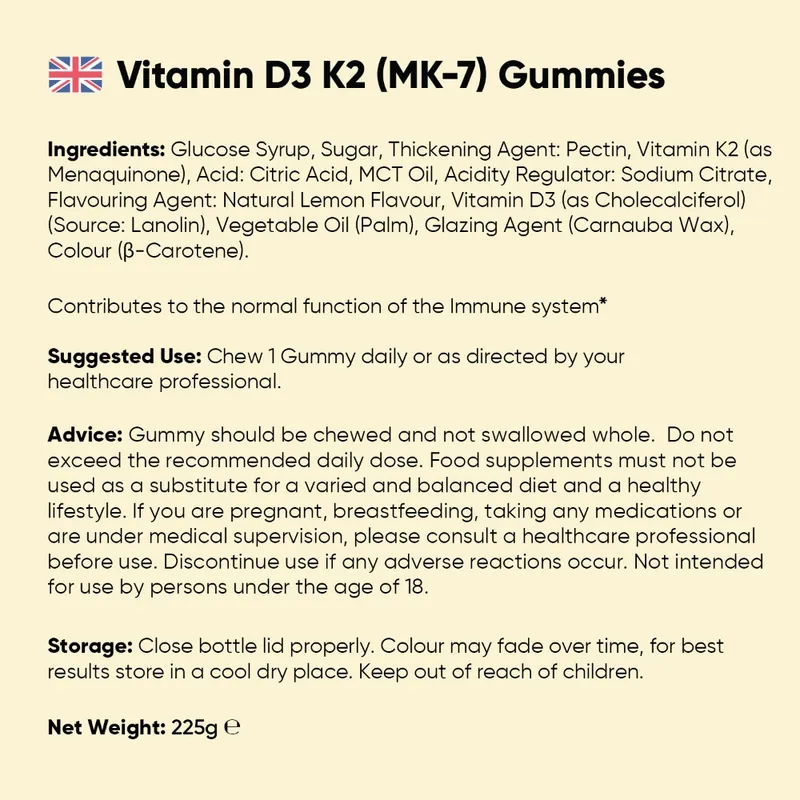 Vitamine D3 + K2 MK-7 — 90 gummies | WeightWorld — image 4