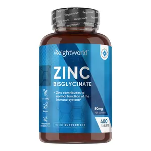 Zinc Bisglycinate 50mg – High Absorption Zinc Supplement | WeightWorld